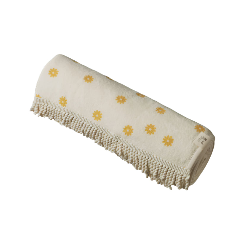 Nature Baby Beach Towel - Chamomile Natural Print