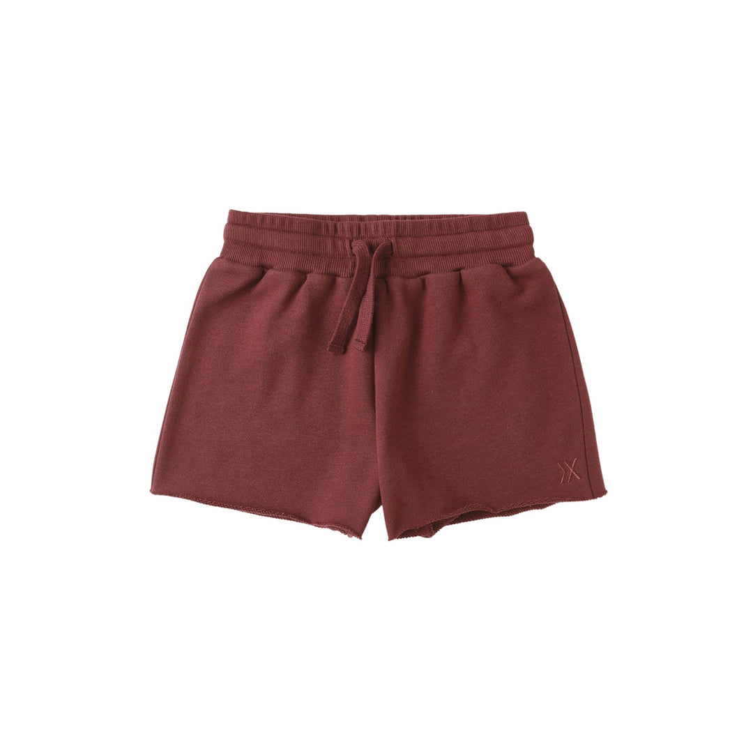 PRE-ORDER Rylee + Cru Sweat Short || Burgundy