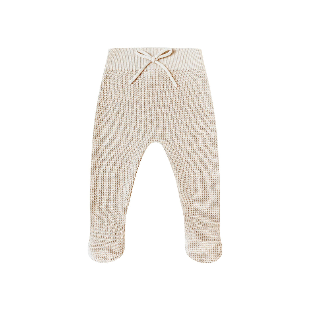 PRE-ORDER Quincy Mae Footed Knit Pant - Oat