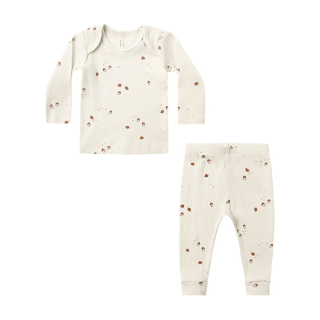 PRE-ORDER Quincy Mae Ribbed Tee + Legging Set || Acorns