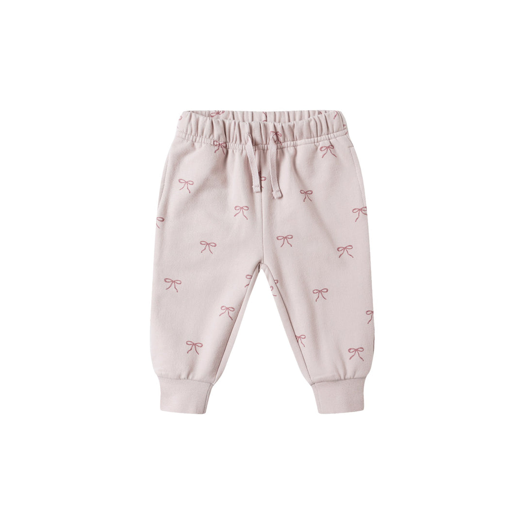 PRE-ORDER Quincy Mae Relaxed Fleece Sweatpant - Bows