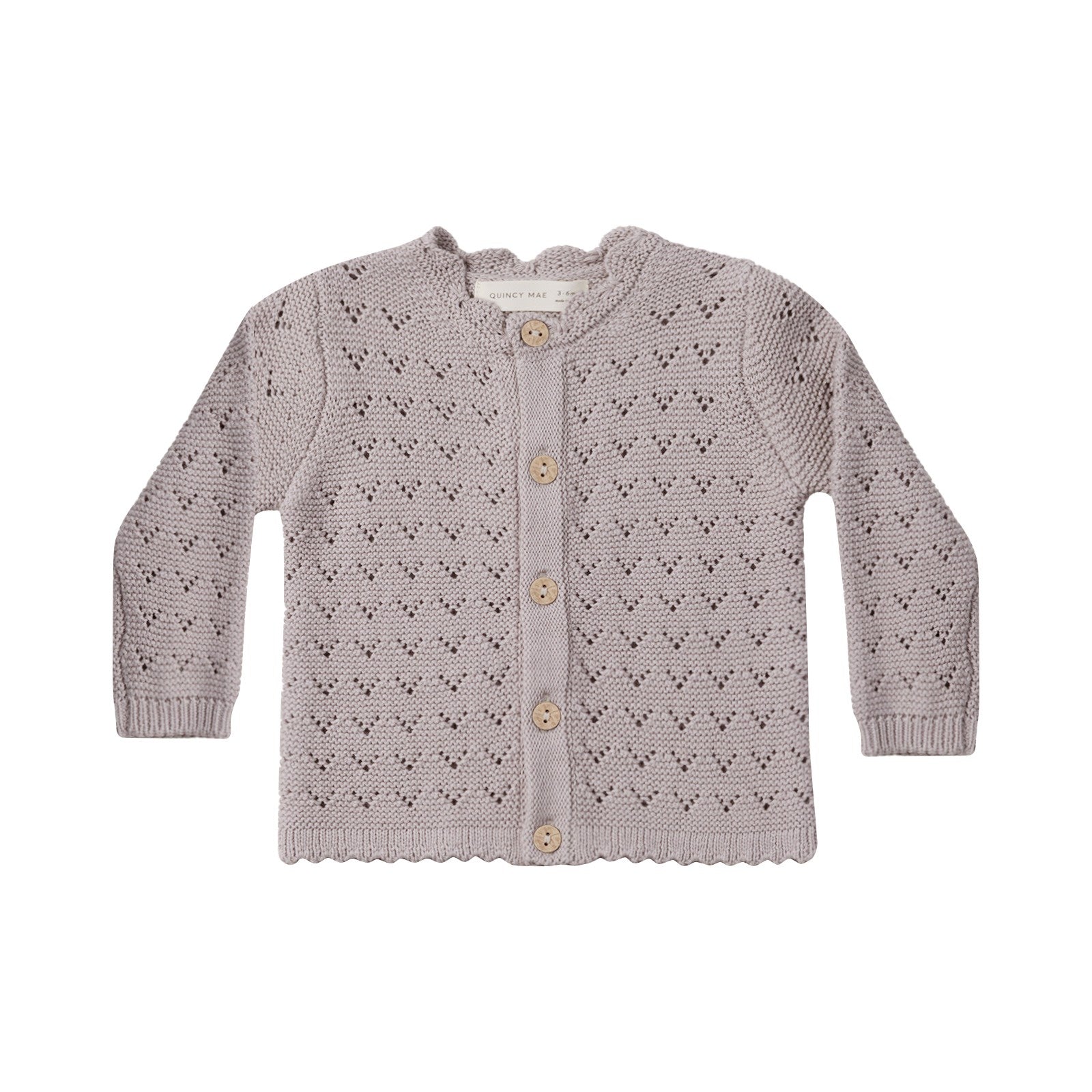 Quincy Mae Bubble Knit Cardigan - Natural Confetti
