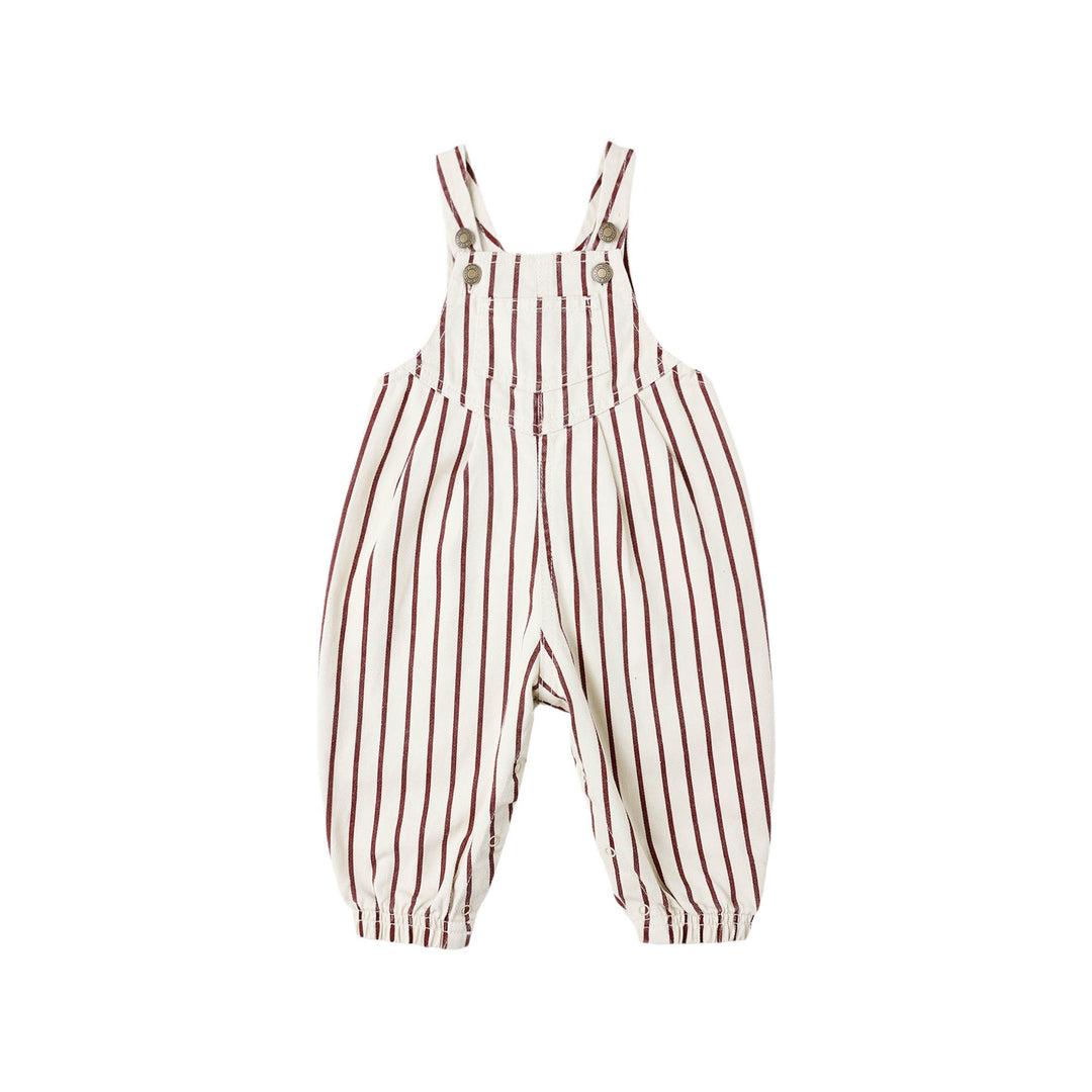 PRE-ORDER Rylee + Cru Vintage Overall || Burgundy Stripe