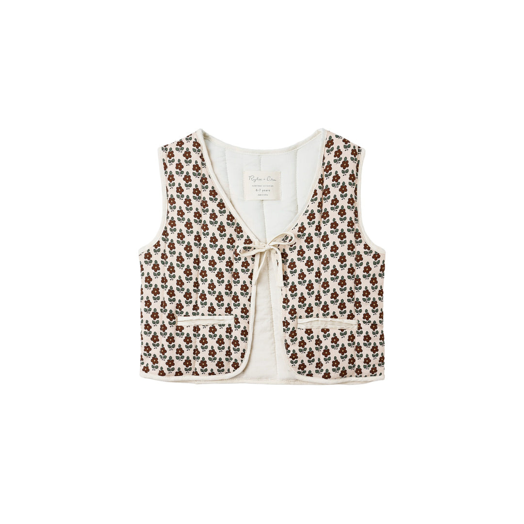 PRE-ORDER Rylee + Cru Quilted Vest || Harvest Floral