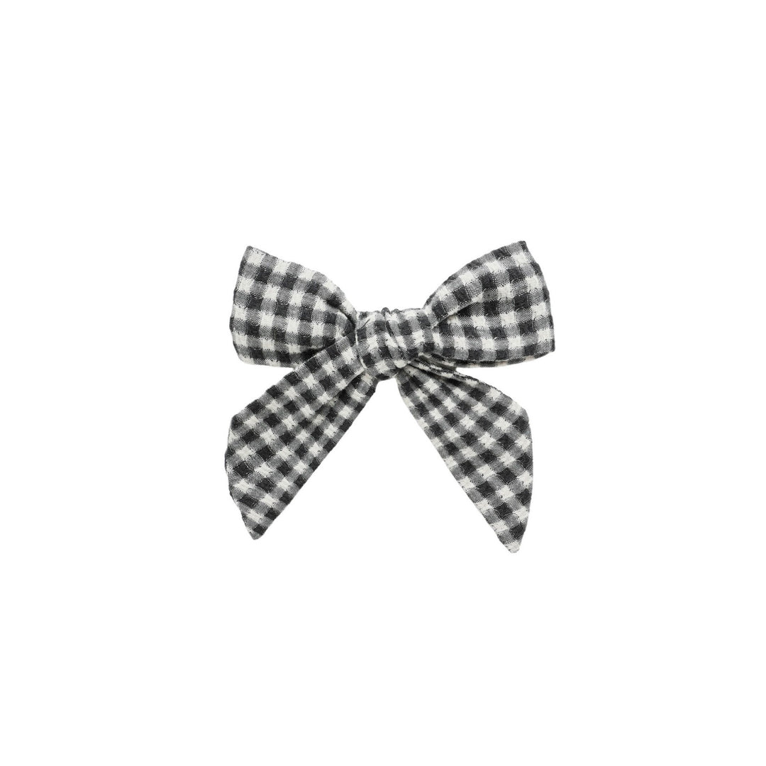 PRE-ORDER Rylee + Cru Bow | Black Gingham