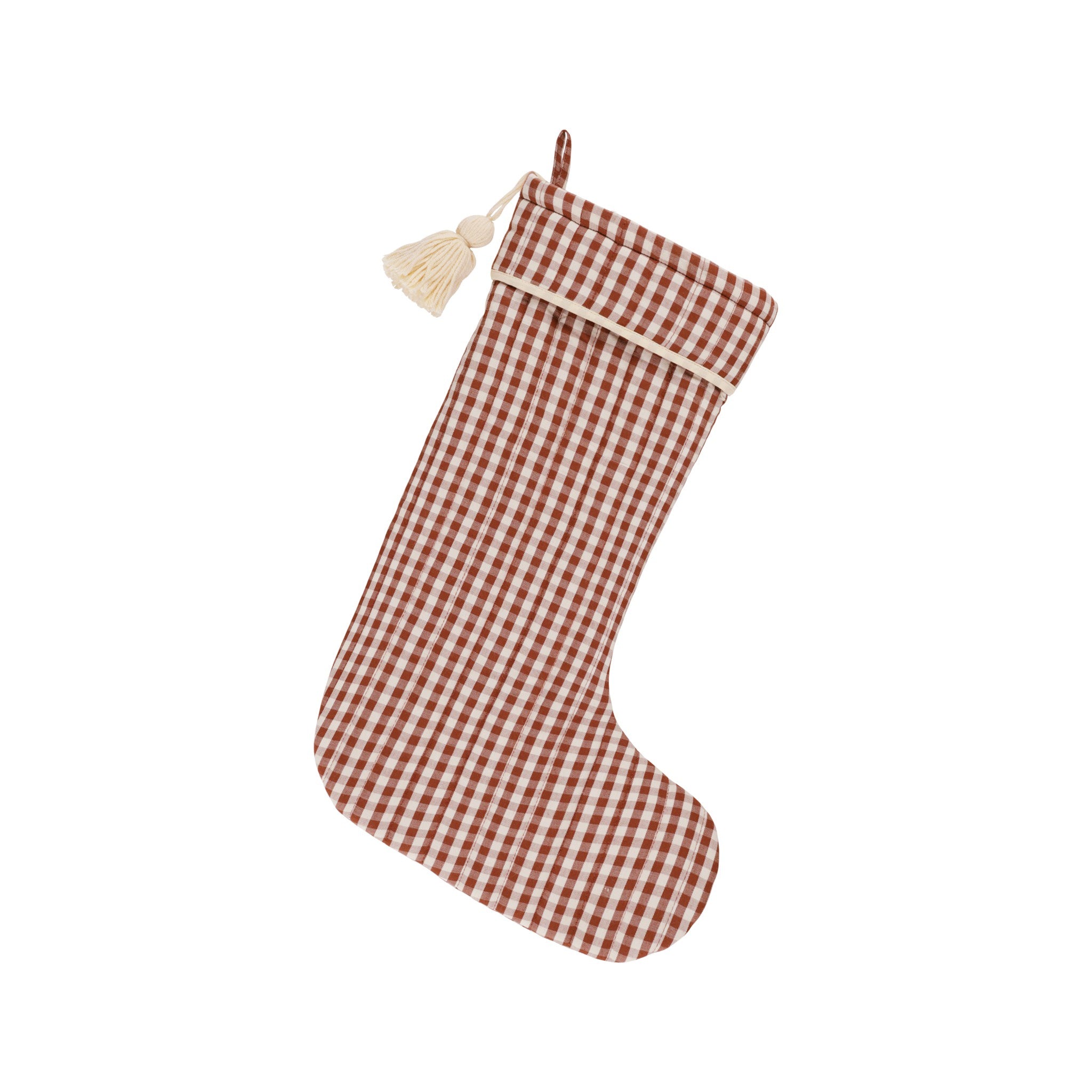 Rylee + Cru Christmas Stocking - Brick Gingham