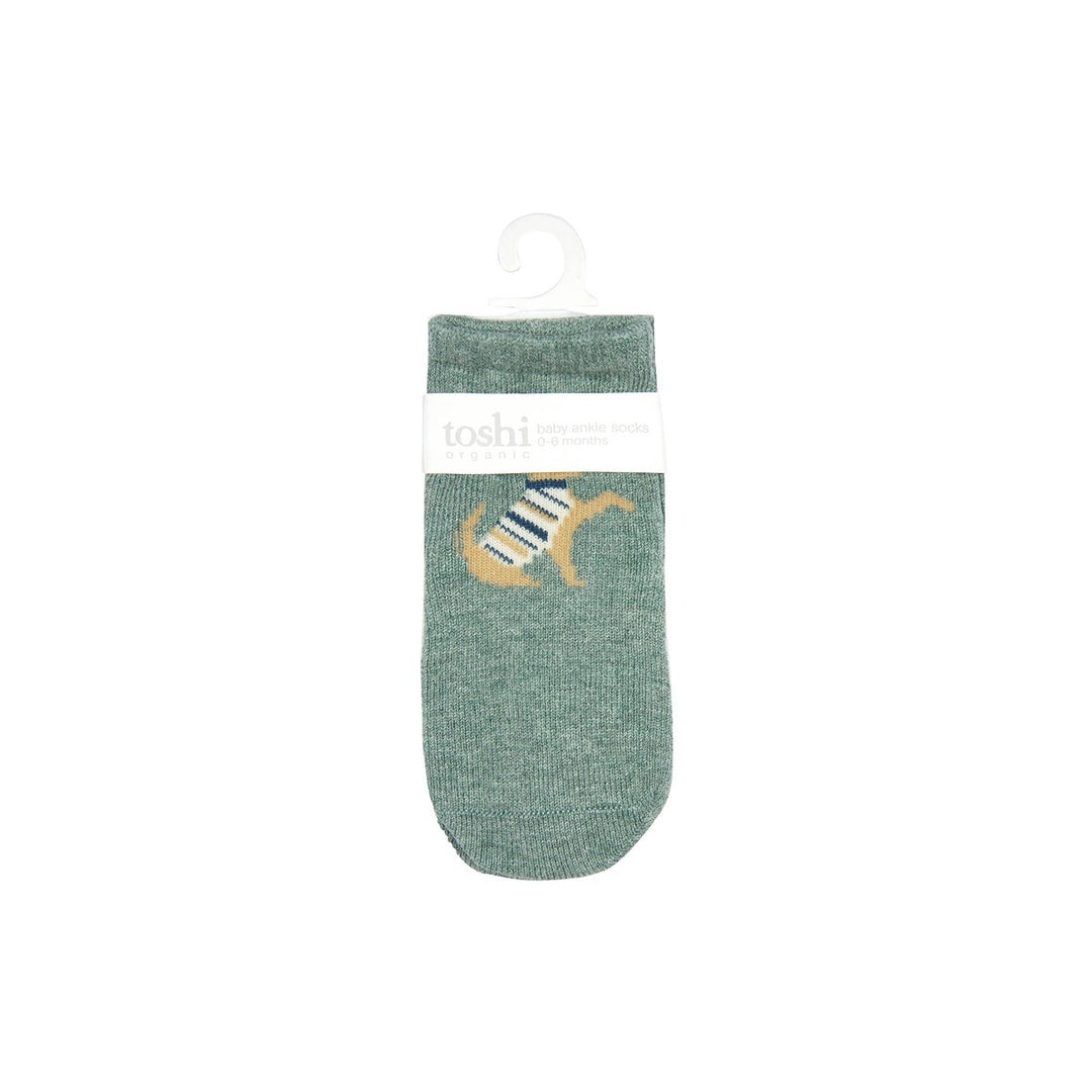 Toshi Organic Socks Ankle - Jacquard / Lapdog