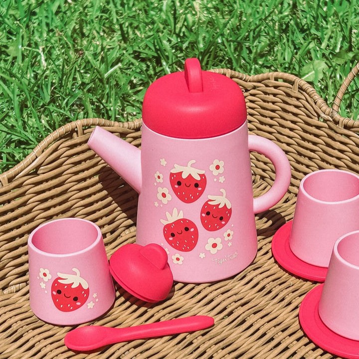 Silicone Tea Set - Strawberry Patch