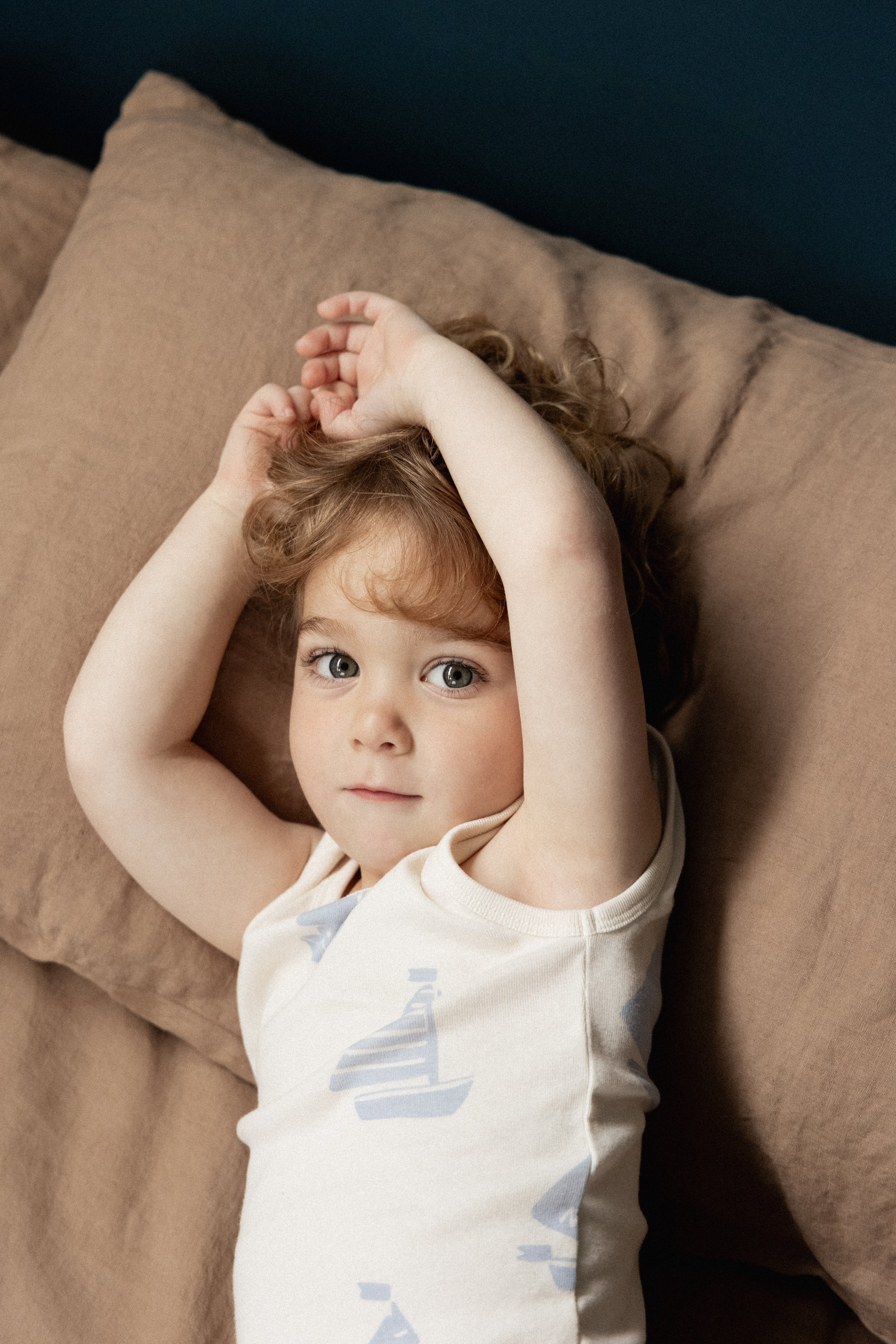 Singlet Pyjama Set - Regatta Blue Print