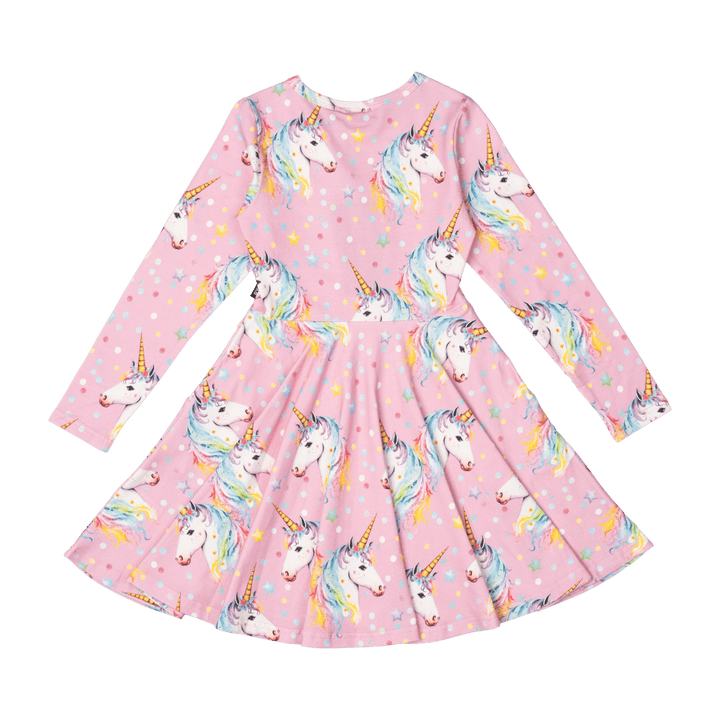 Rock Your Baby Waisted Dress - Dotty Unicorn