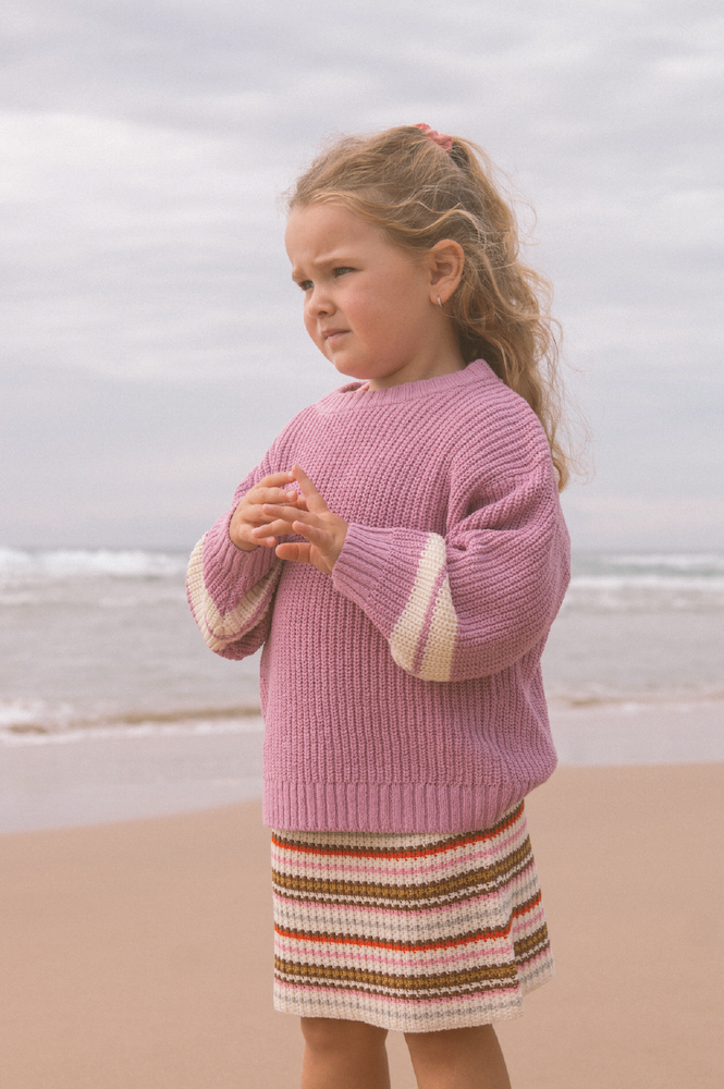 Sunshine Stripe Knit Skirt