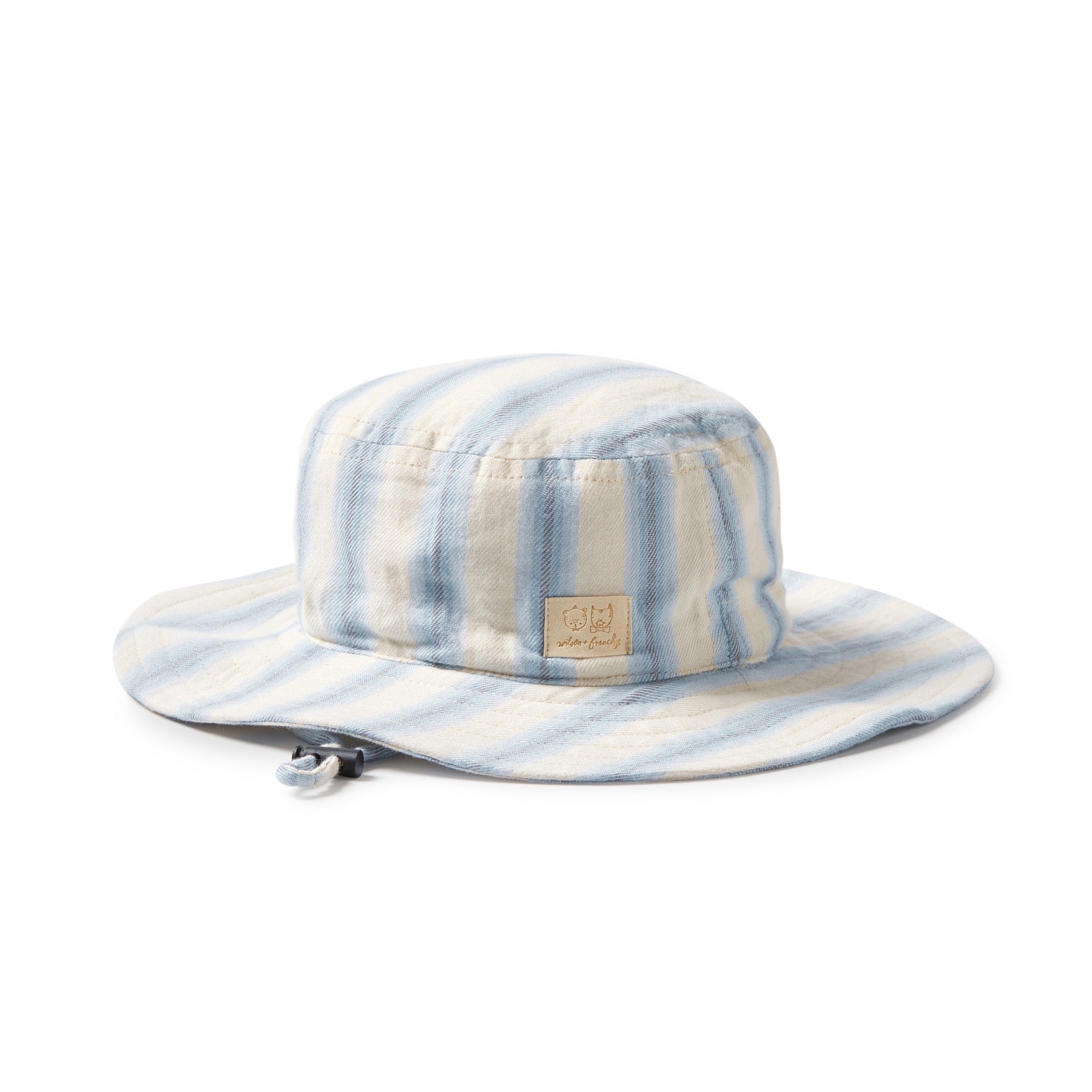 Organic Sun Hat - Deep Blue Stripe