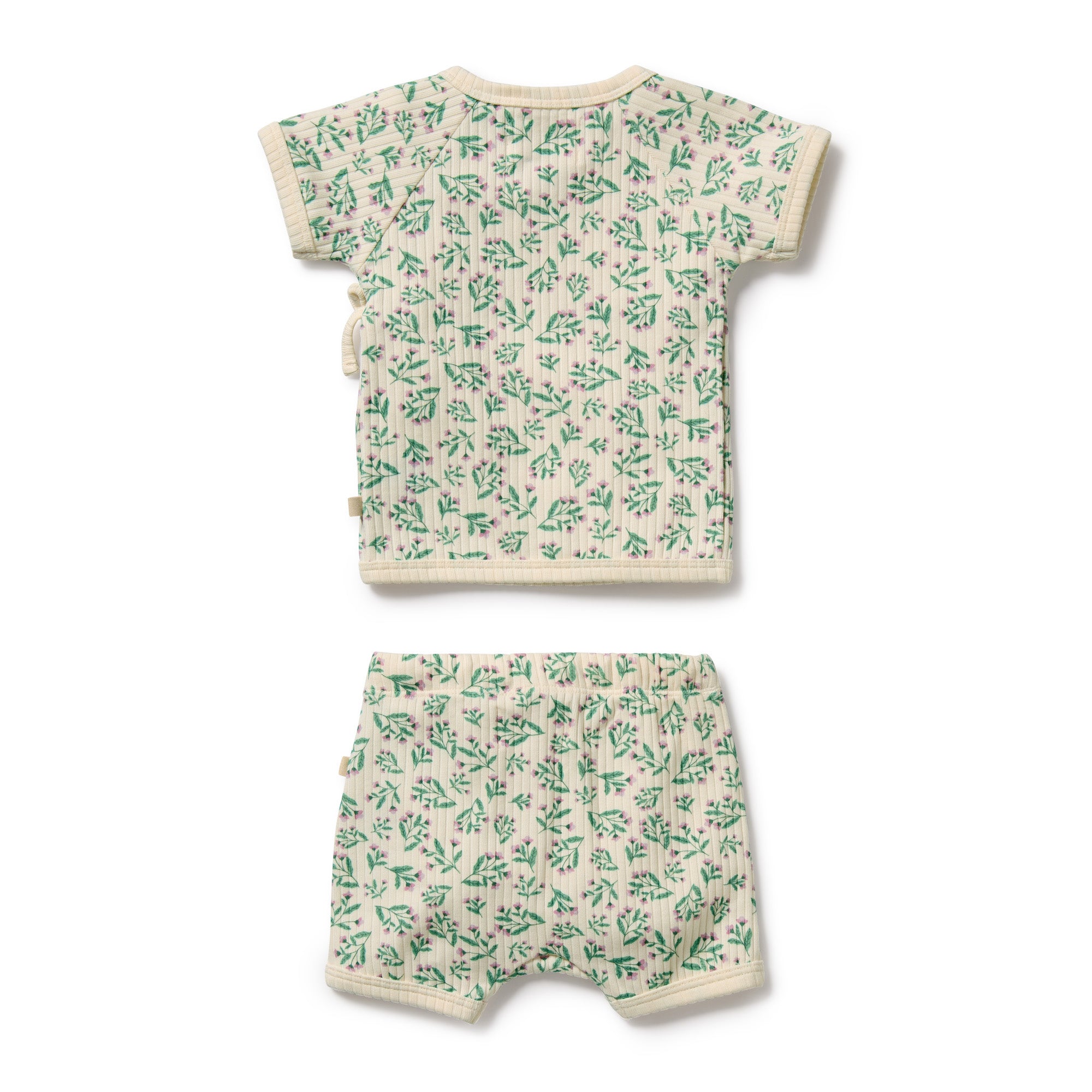 Organic Kimono Set - Periwinkle