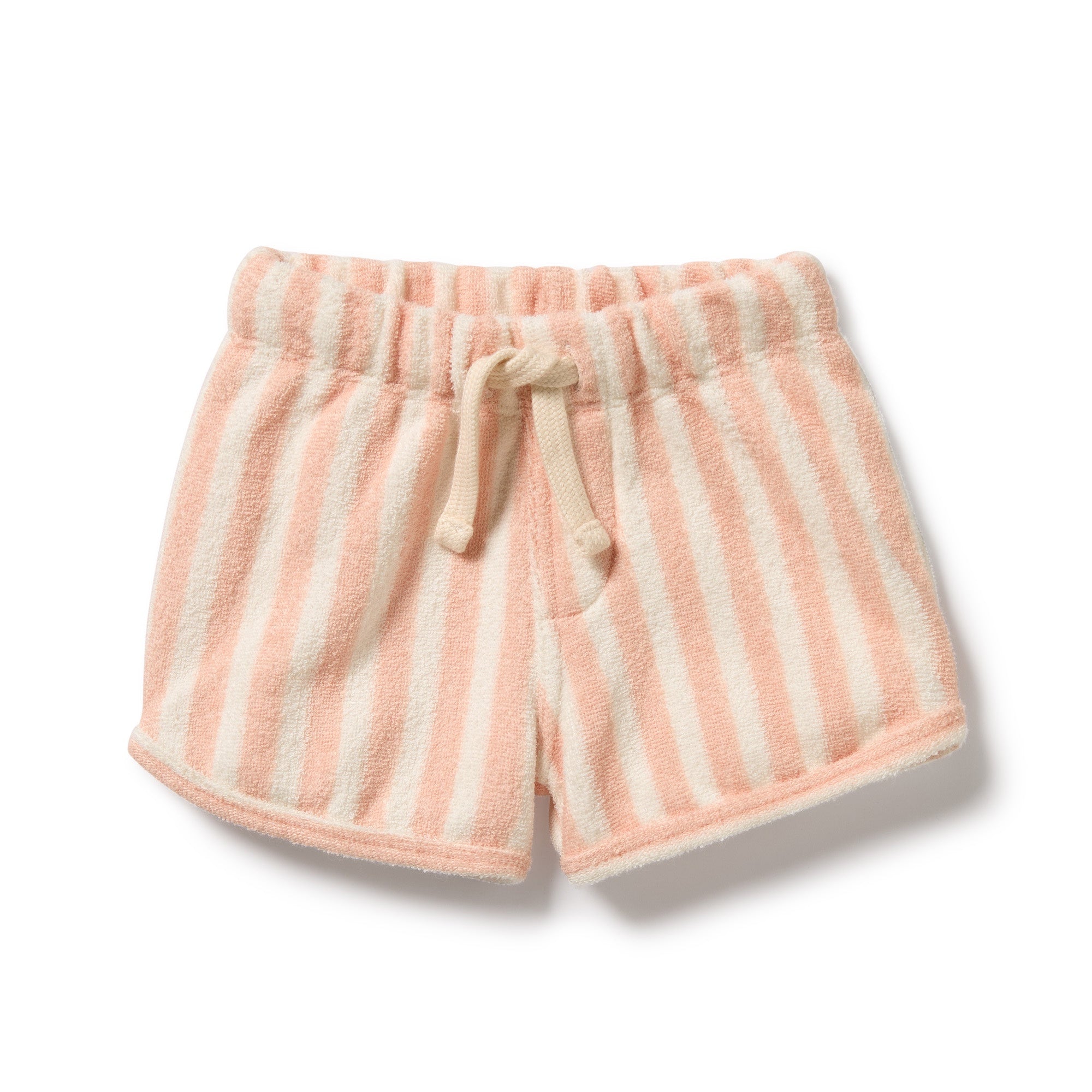Organic Terry Tie Short - Strawberry Wave