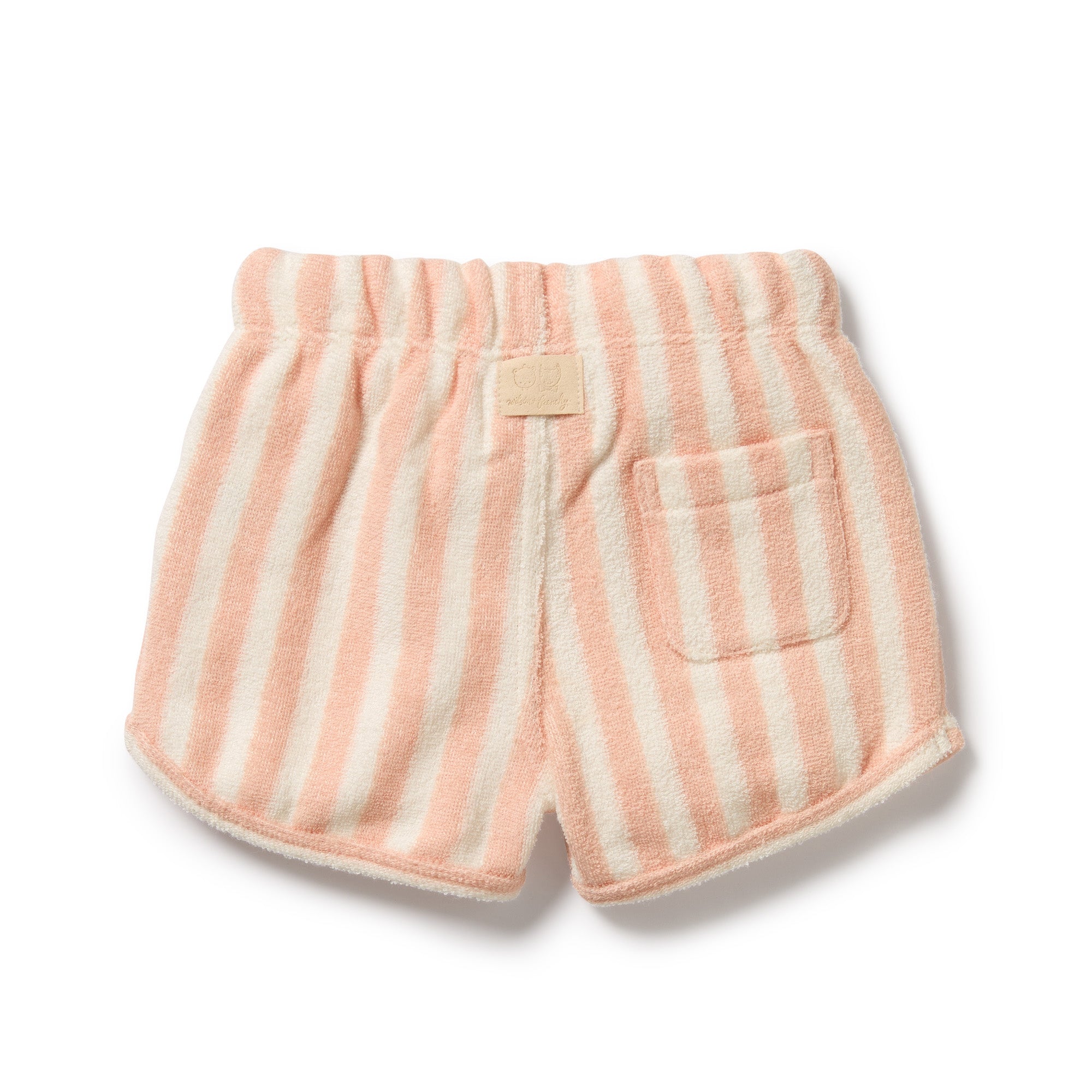 Organic Terry Tie Short - Strawberry Wave