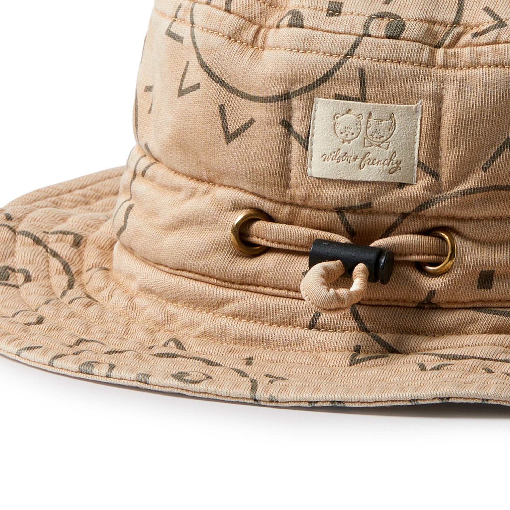 Organic Sweat Sun Hat - Happy Days