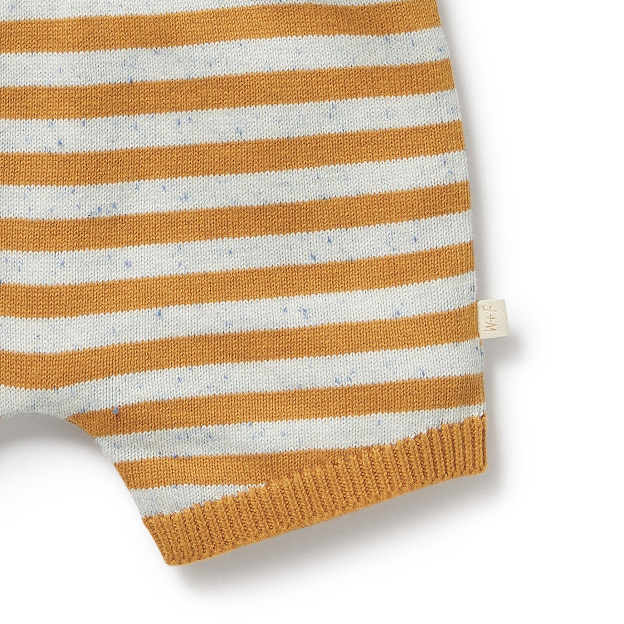 Organic Knitted Set - Golden Wave Stripe