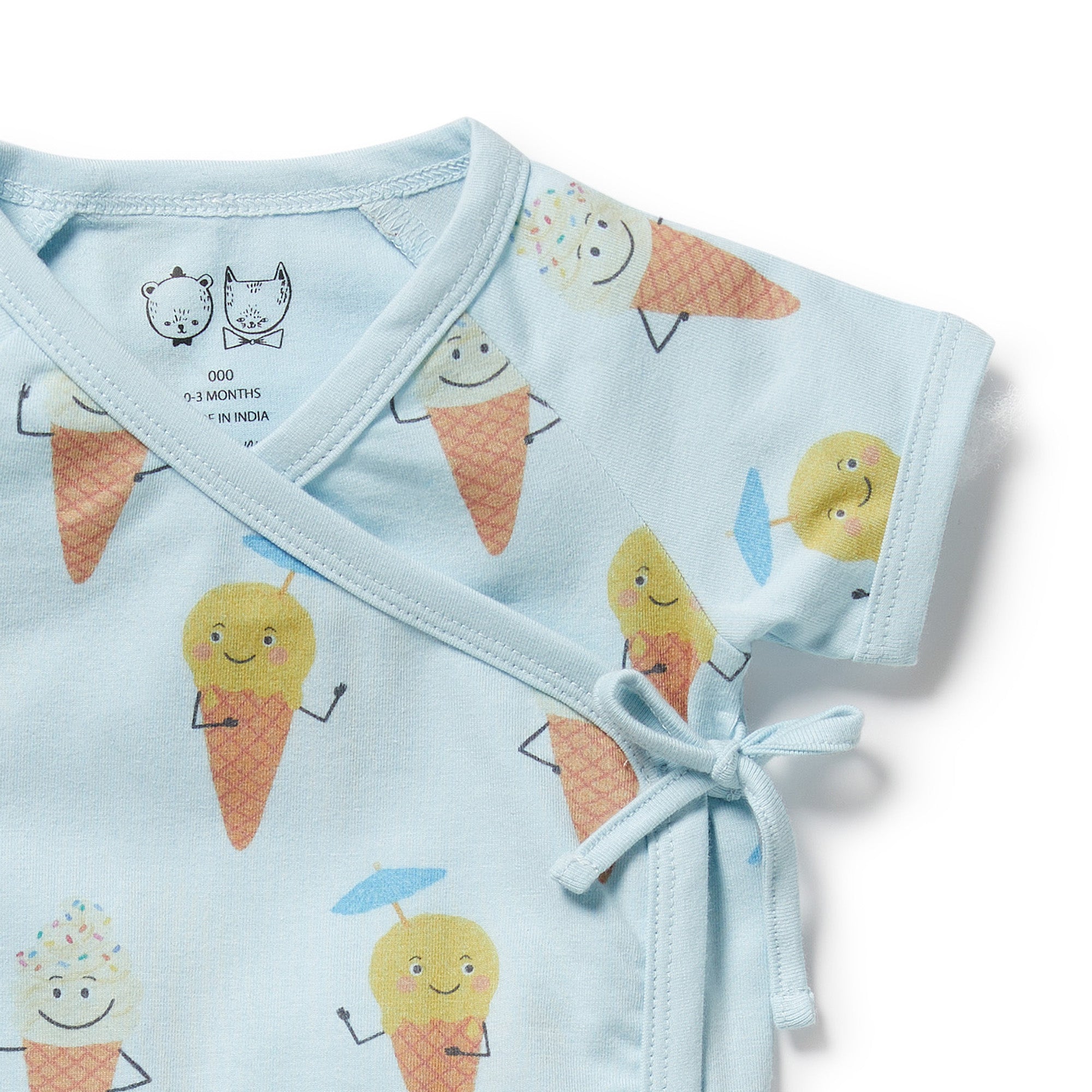 Organic Kimono Set - Frosty Friends