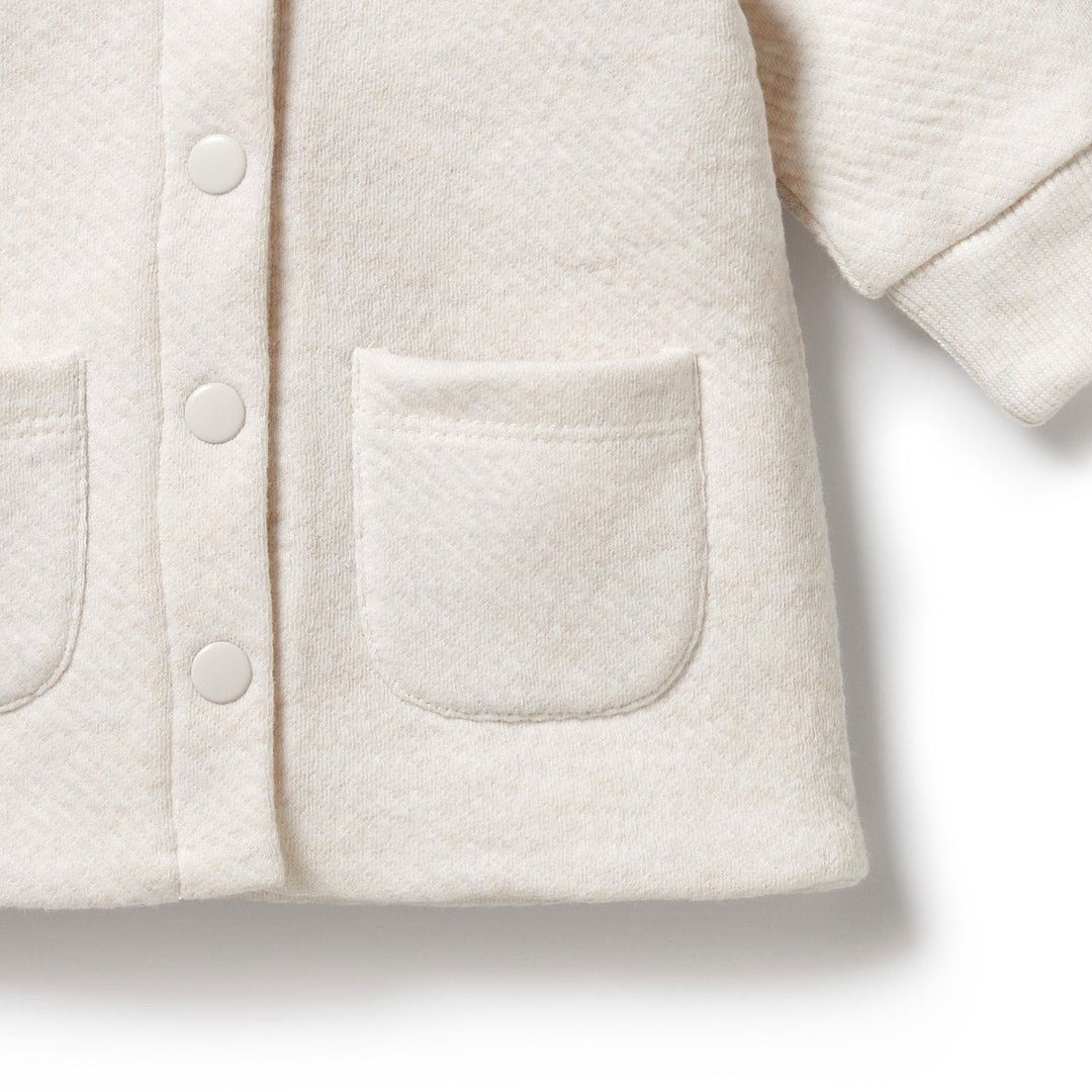 Wilson and Frenchy Organic Quilted Jacket - Oatmeal