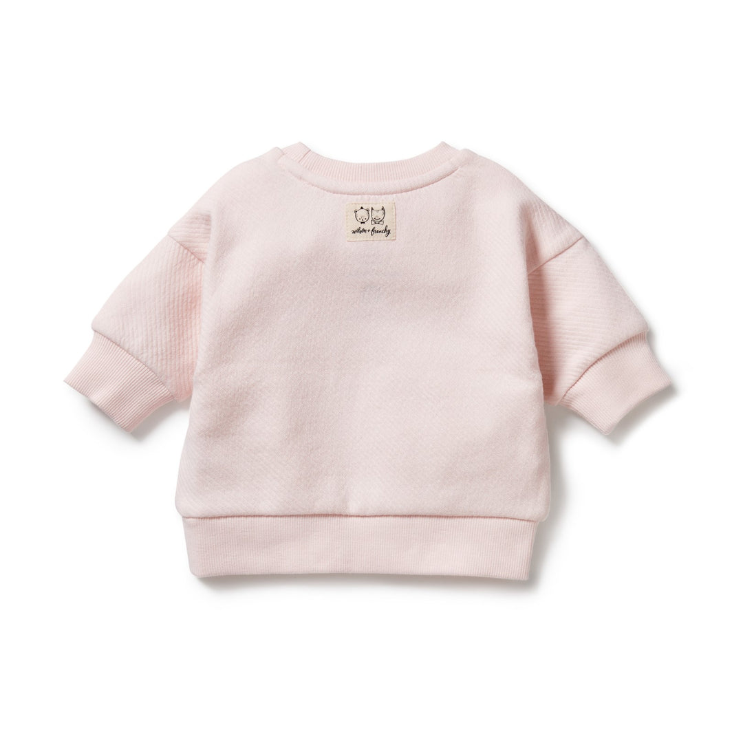 Wilson and Frenchy Organic Quilted Sweat - Pink