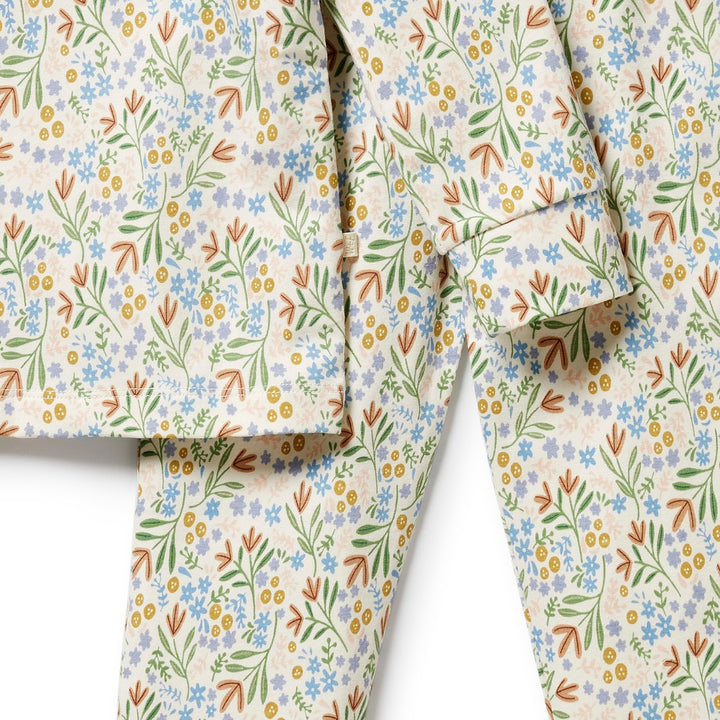 Wilson and Frenchy Organic Long Sleeved Pyjamas - Tinker Floral