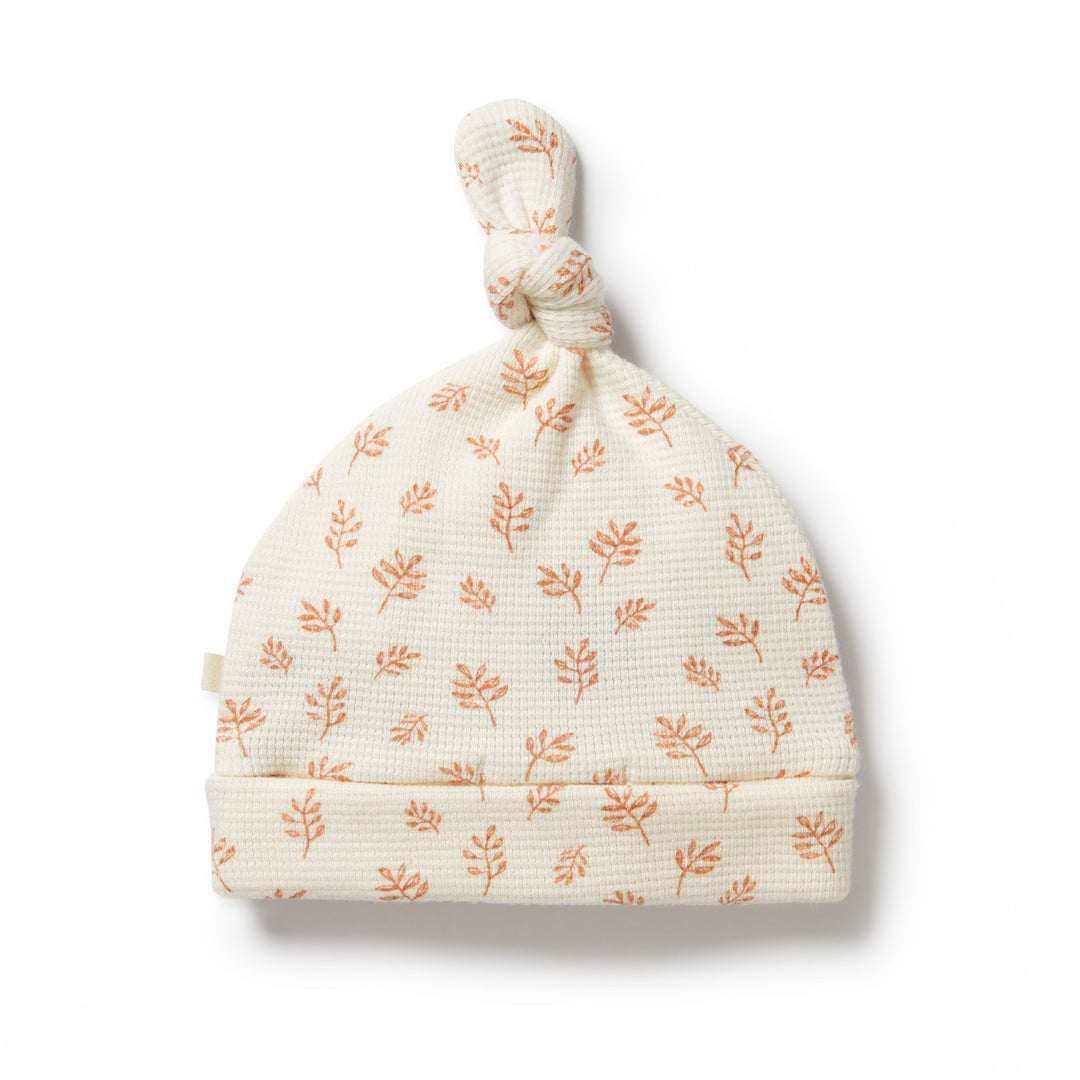 Wilson and Frenchy Organic Waffle Knot Hat - Winter Bloom