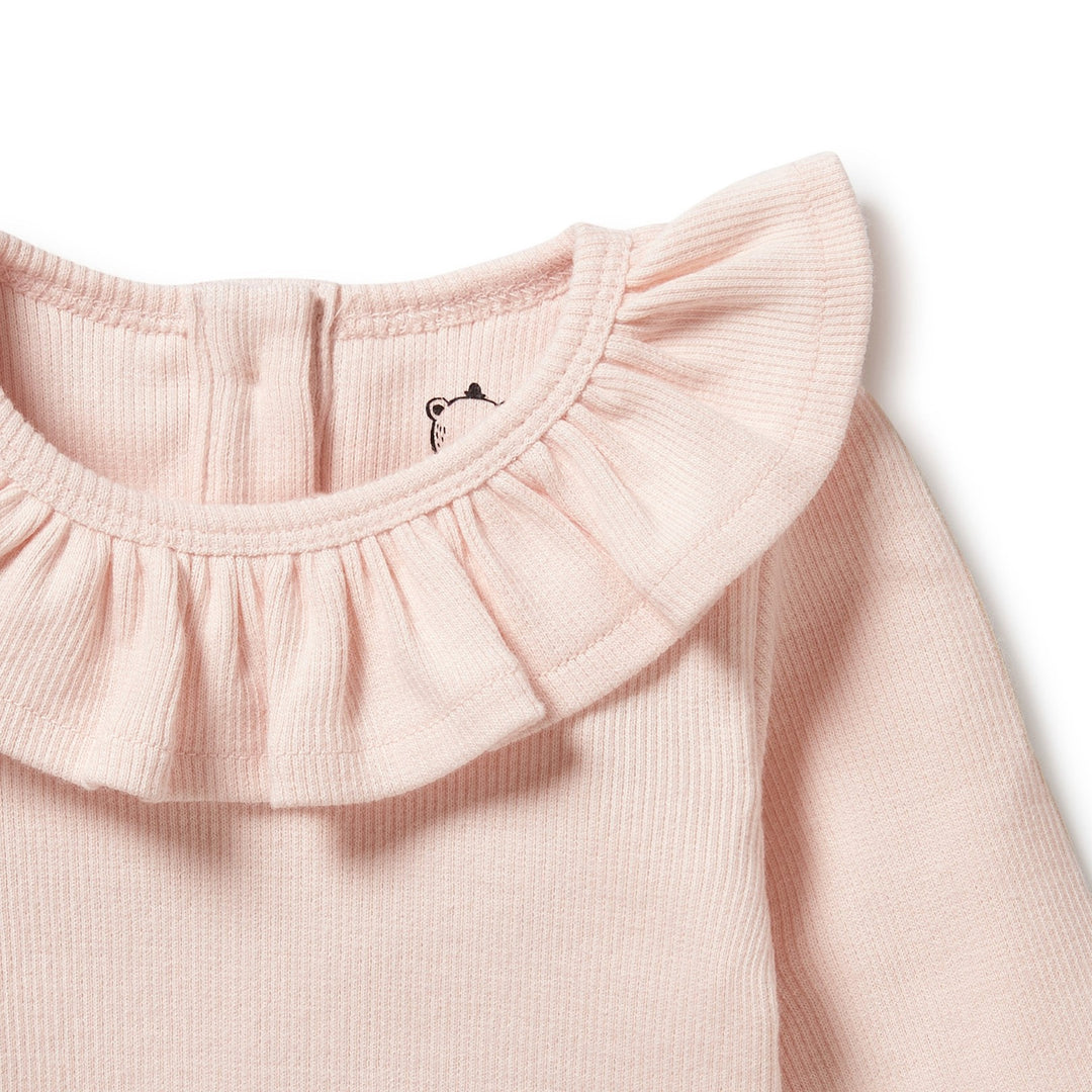 Wilson and Frenchy Organic Ruffle Top - Pink