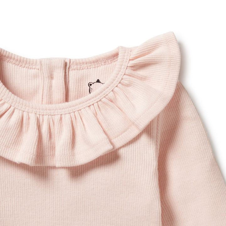 Wilson and Frenchy Organic Ruffle Top - Pink
