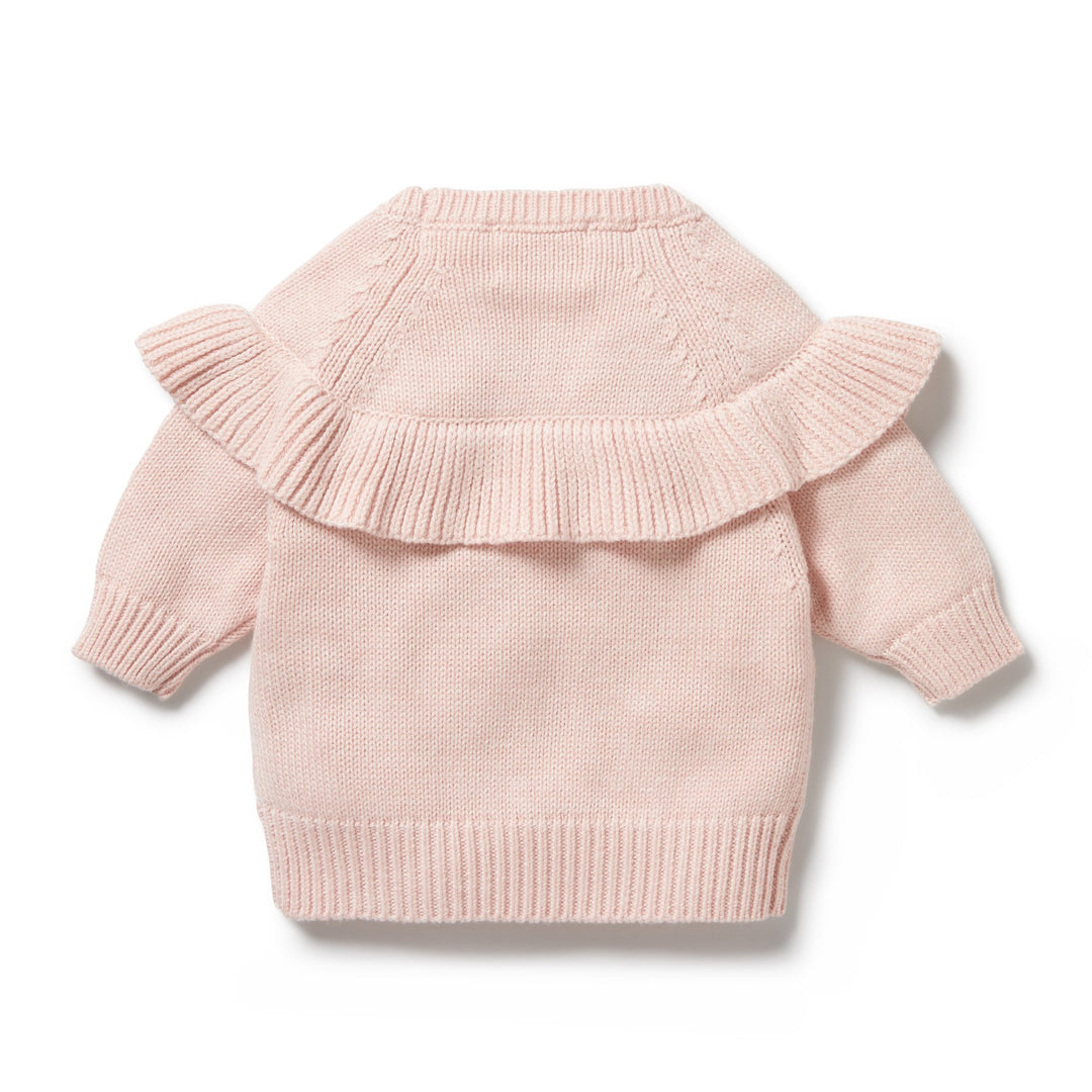 Wilson and Frenchy Knitted Ruffle Jumper - Pink