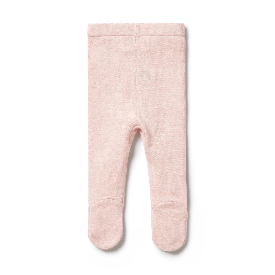 Wilson and Frenchy Knitted Legging with Feet - Pink