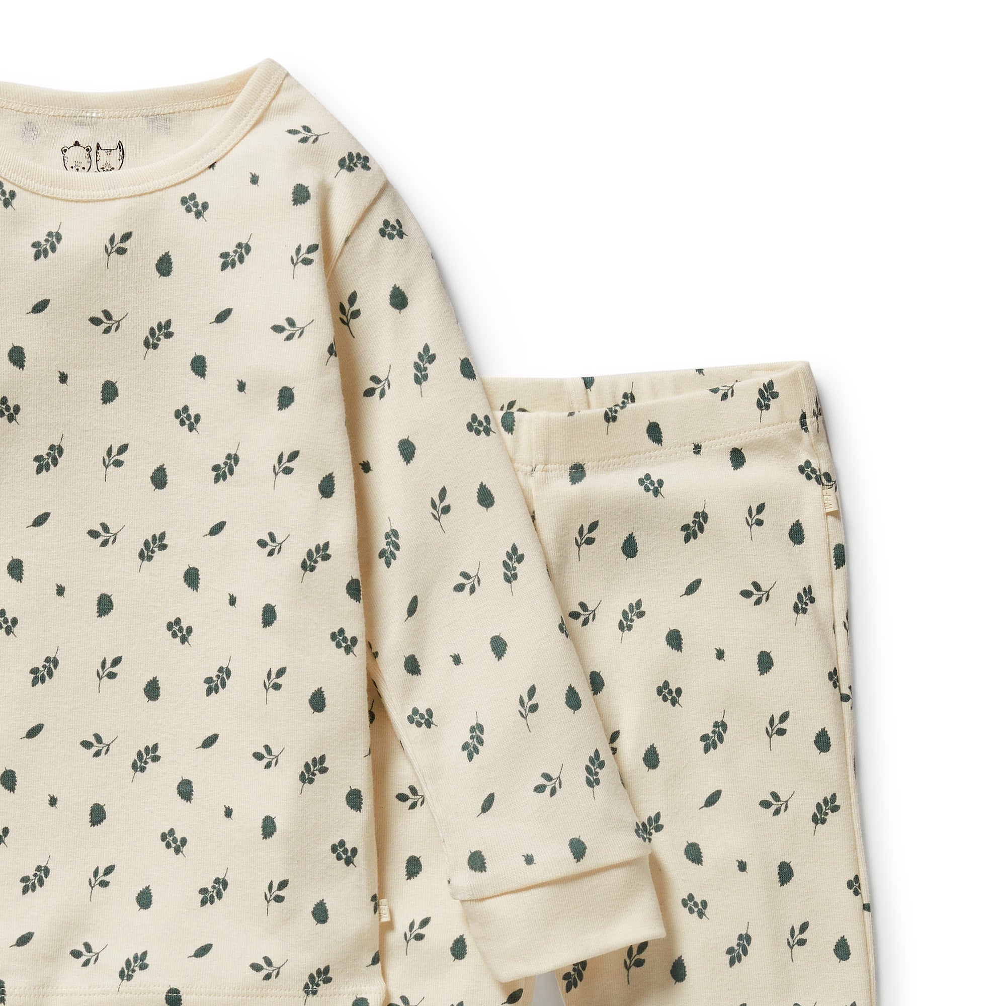 Twilight Leaf Organic Long Sleeved Pyjamas
