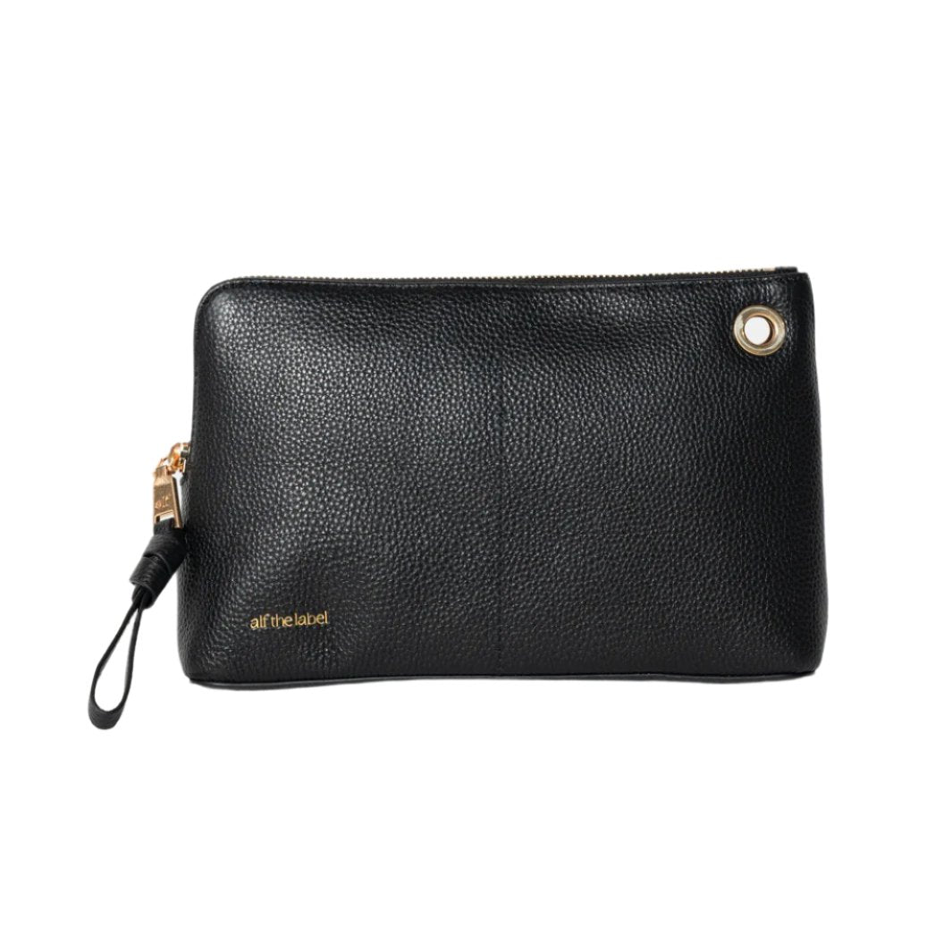 Luxe Medium Pouch - Black – Daisy and Hen