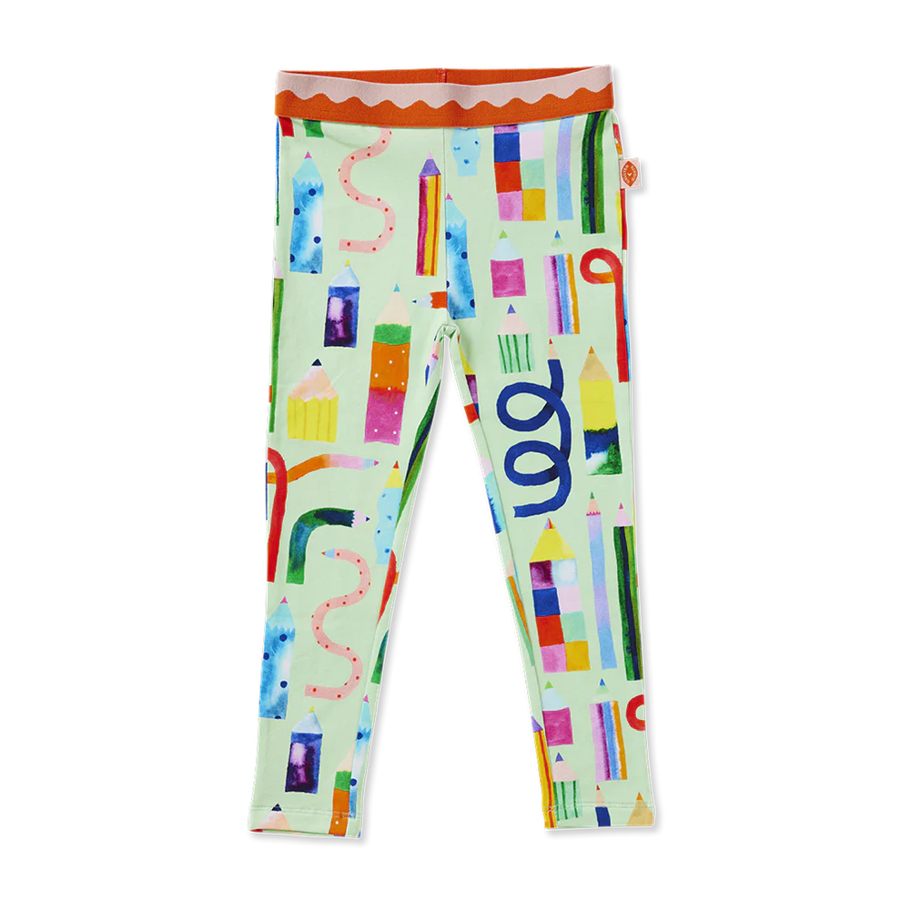 Halcyon Nights Scribble Squad Kids Leggings