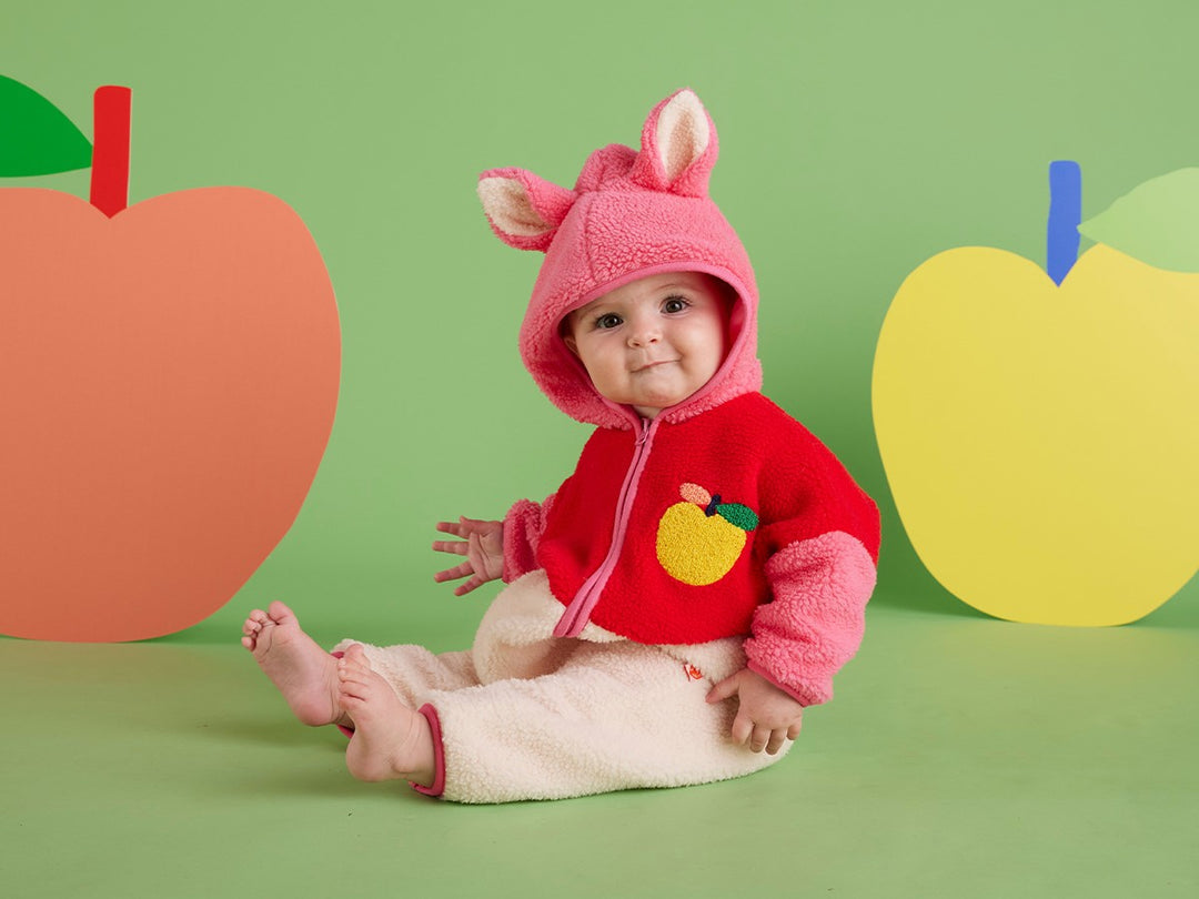 Halcyon Nights Sherpa Roosuit - A Is For Apple Baby