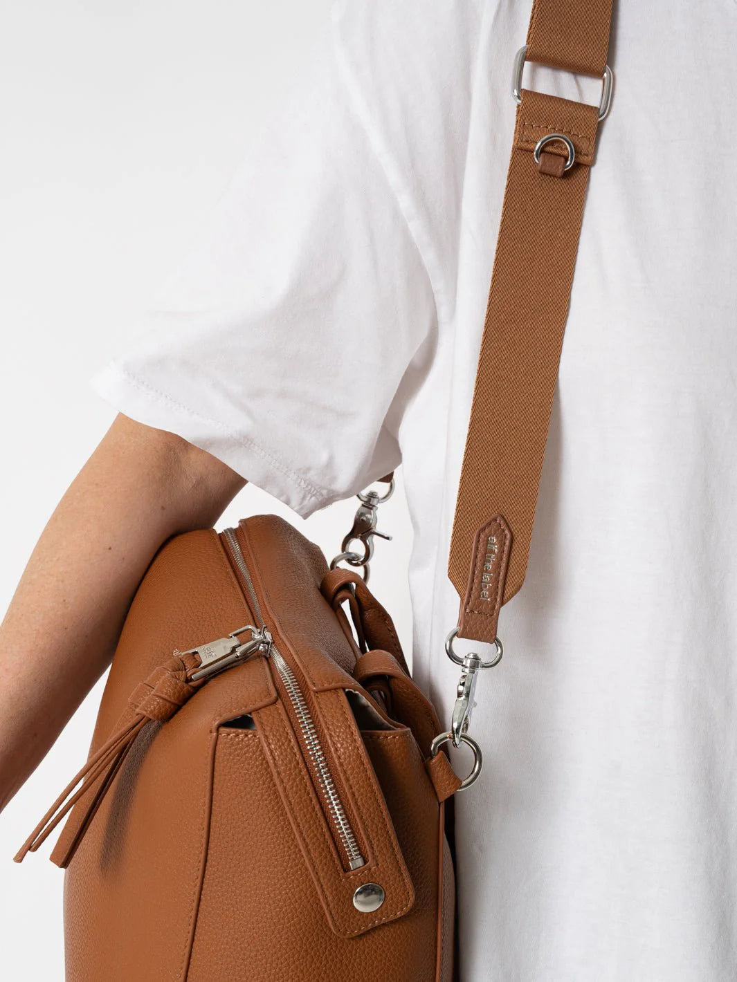 Vegan Woven Bag Strap - Toffee