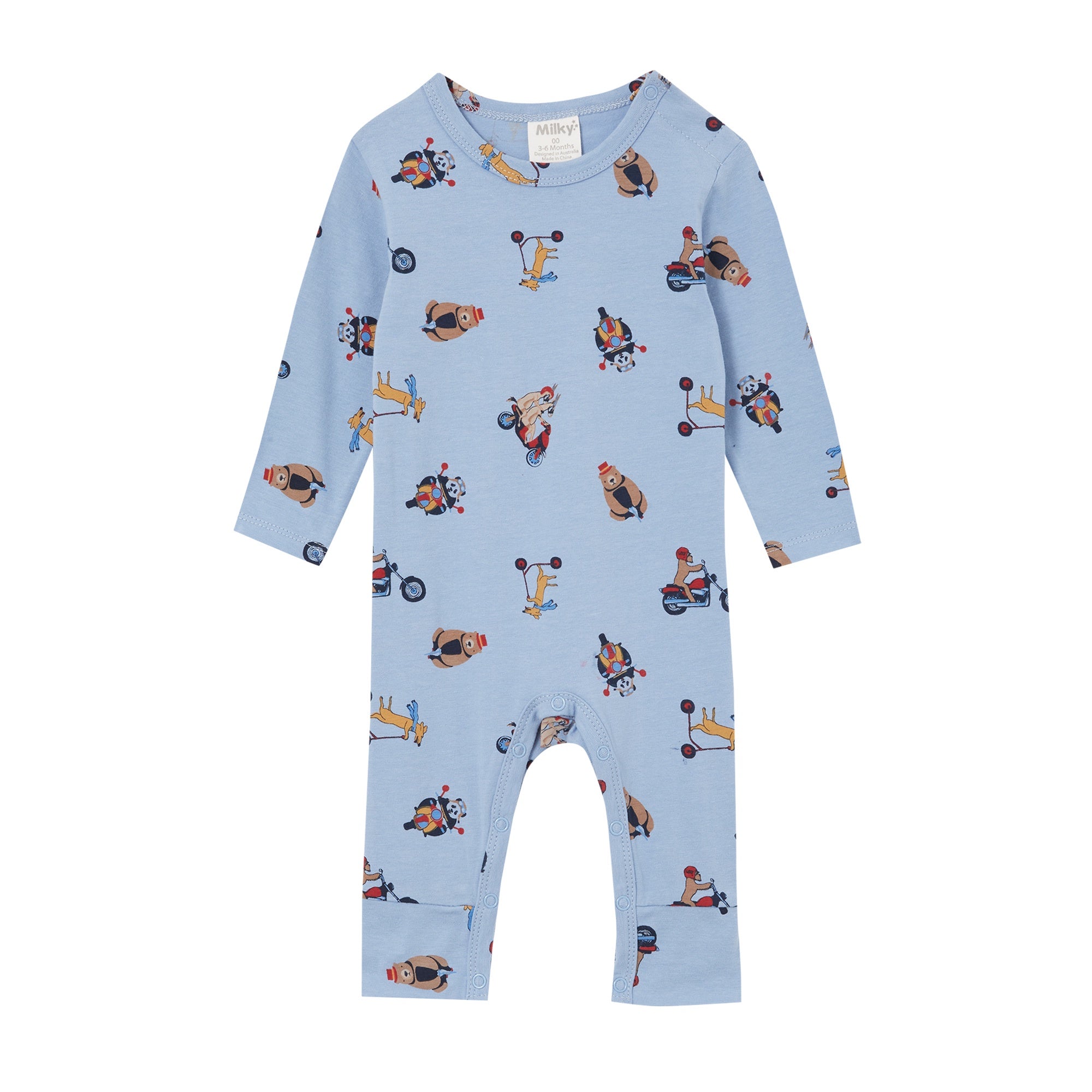 Milky Footless Romper - Cruising