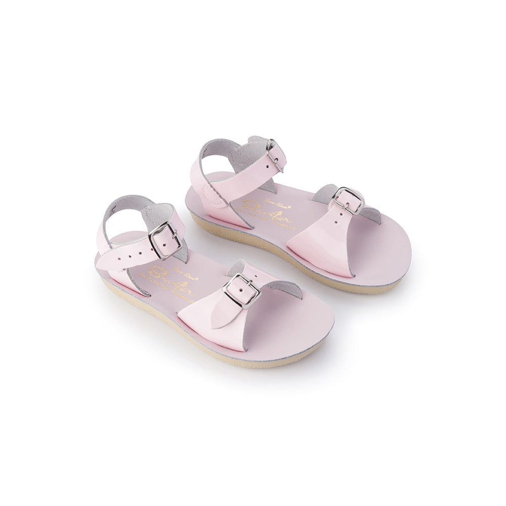 Saltwater Sandals Sun San Surfer Pink Daisy and Hen