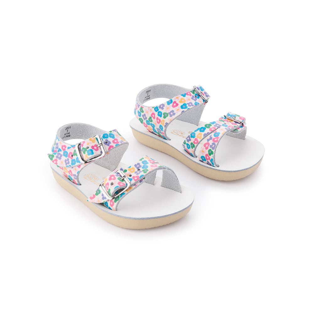 Salties Buy Saltwater Sandals Sea Wee floral at Daisy and Hen