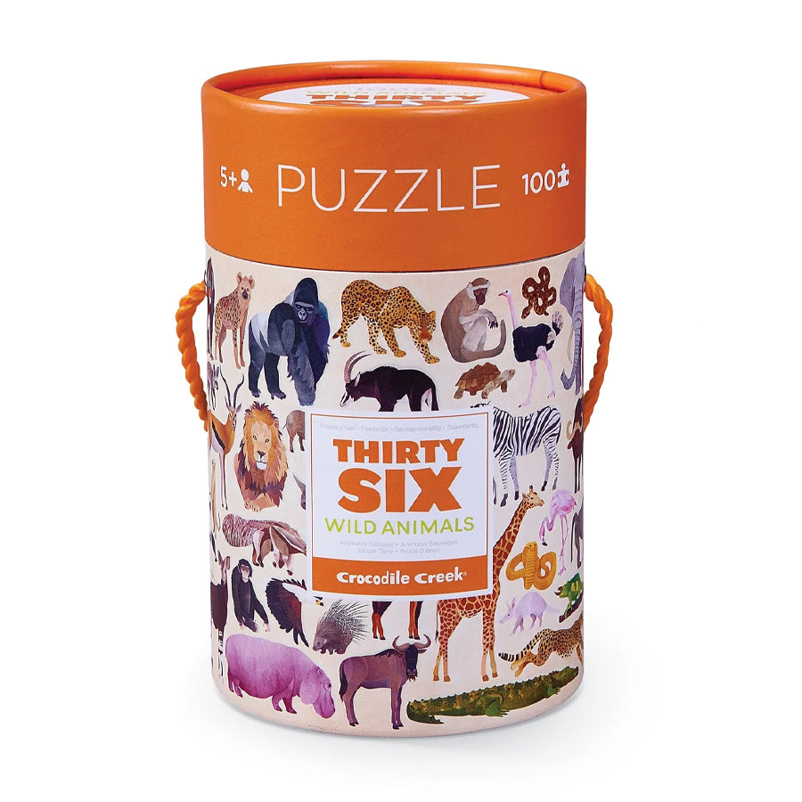 36 Animal Puzzle 100 Piece - Wild Animals