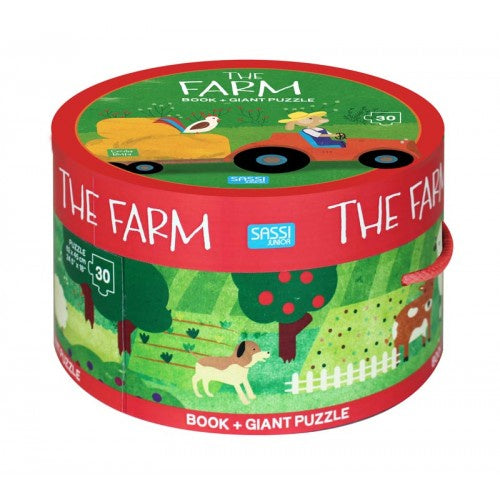 30 Piece Giant Puzzle & Book - The Farm