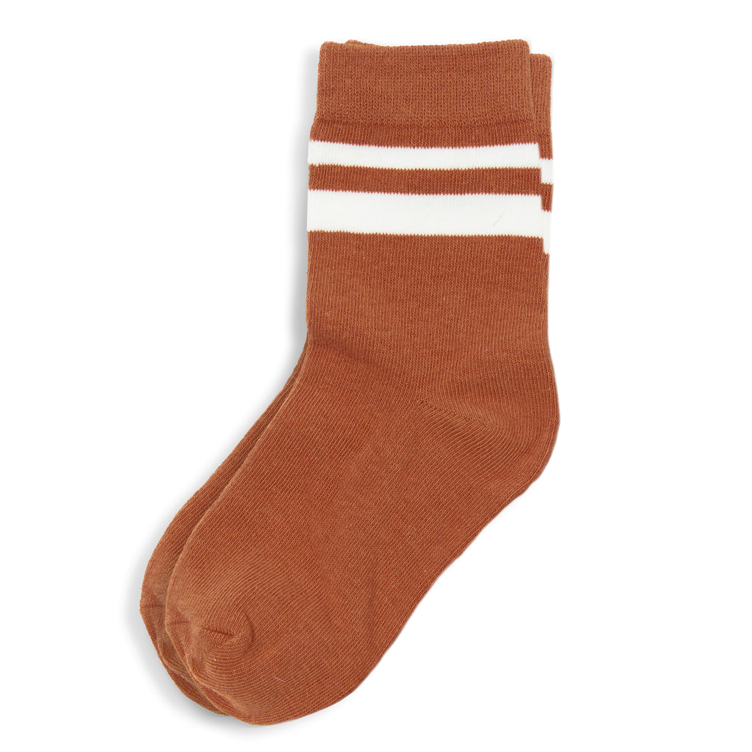 Milky Socks - Gingerbread Stripe