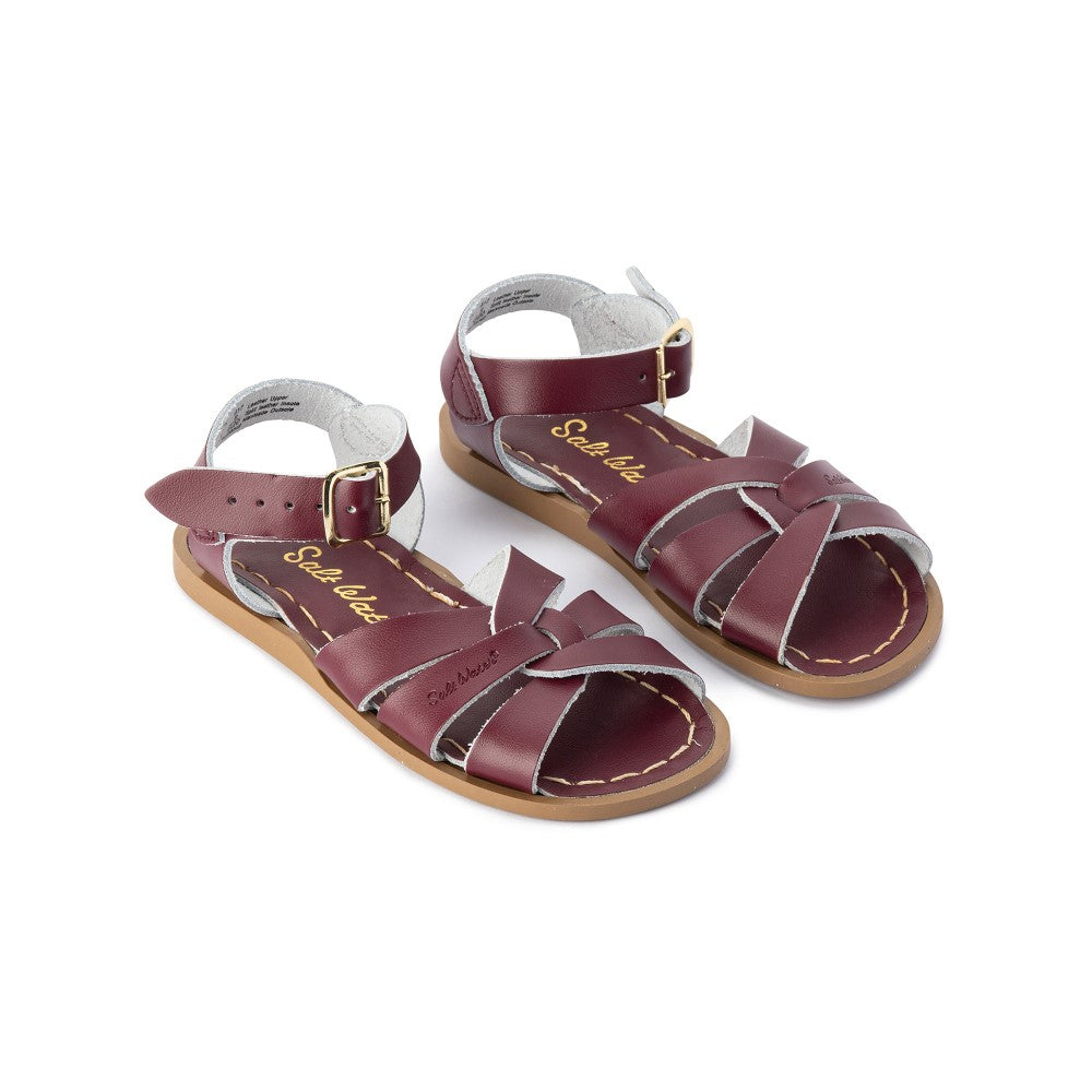 Saltwater Sandals Original Claret Daisy and Hen