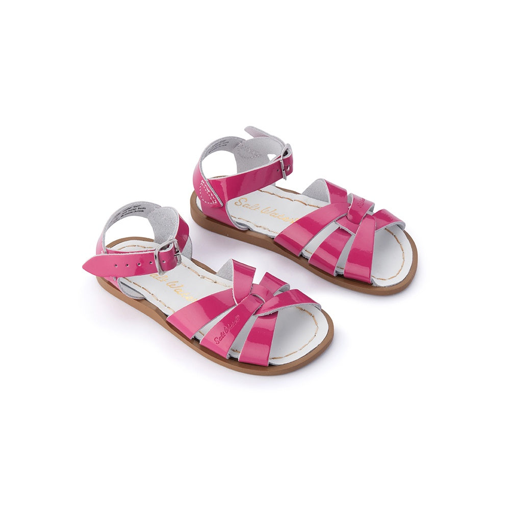 Saltwater Sandals Original Fuchsia Daisy and Hen