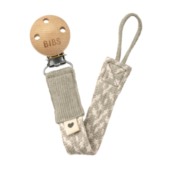 BIBS Pacifier Clip - Ivory/Sand