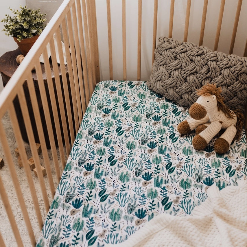 Snuggle Hunny Fitted Cot Sheet - Arizona