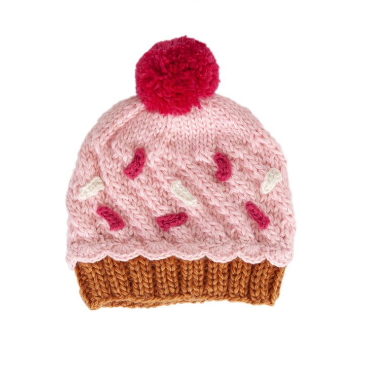 Acorn Cupcake Beanie - Pink