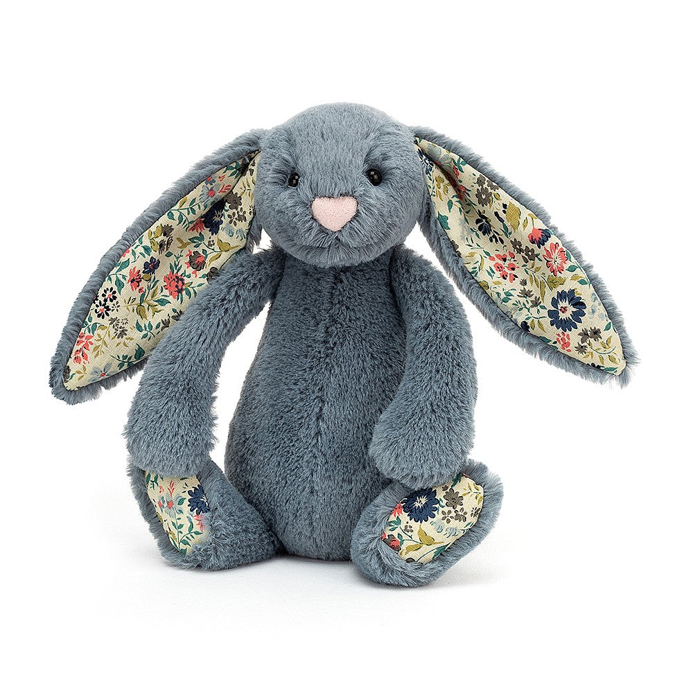 Jellycat Bashful Blossom Bunny Small - Dusky Blue