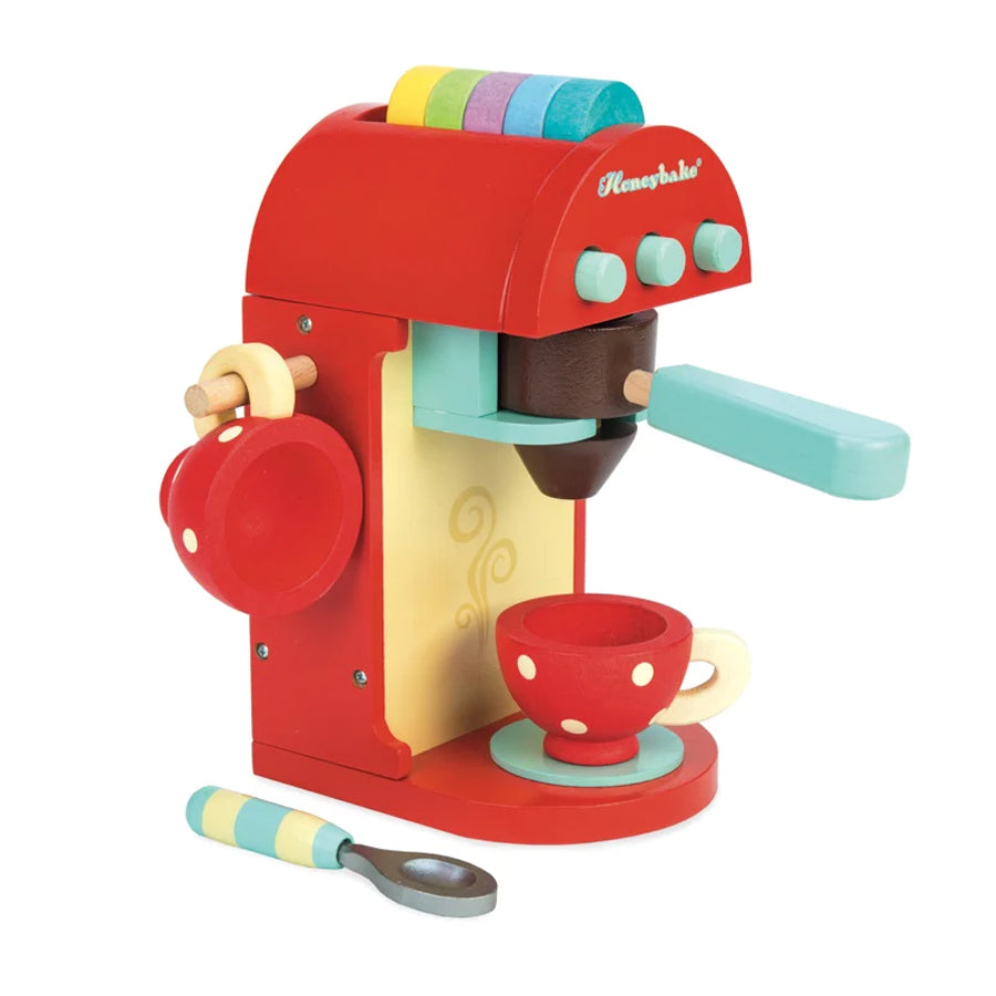 Wooden coffee machine toy aldi hotsell