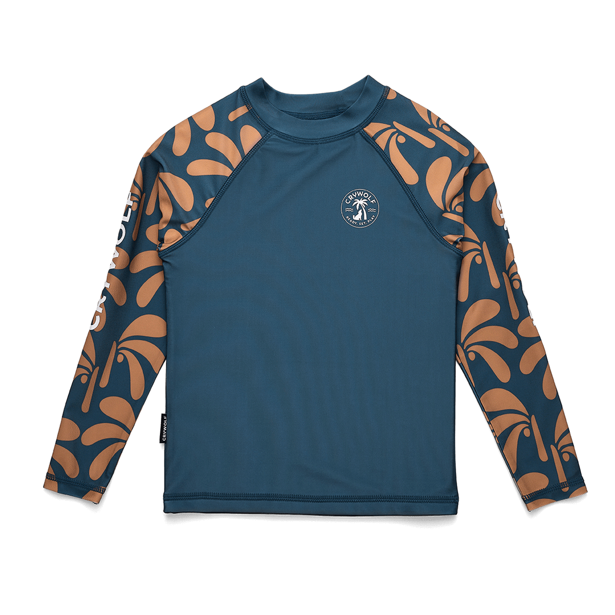 Crywolf Rash Vest Indigo Palms Daisy and Hen