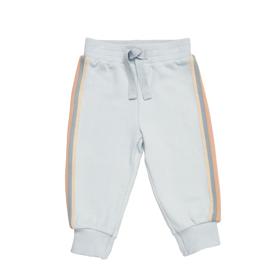 Huxbaby Stripe Retro Trackies - Dusty Sky